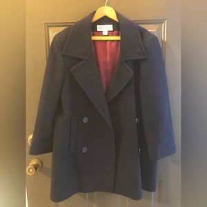 Women’s navy blue pea coat